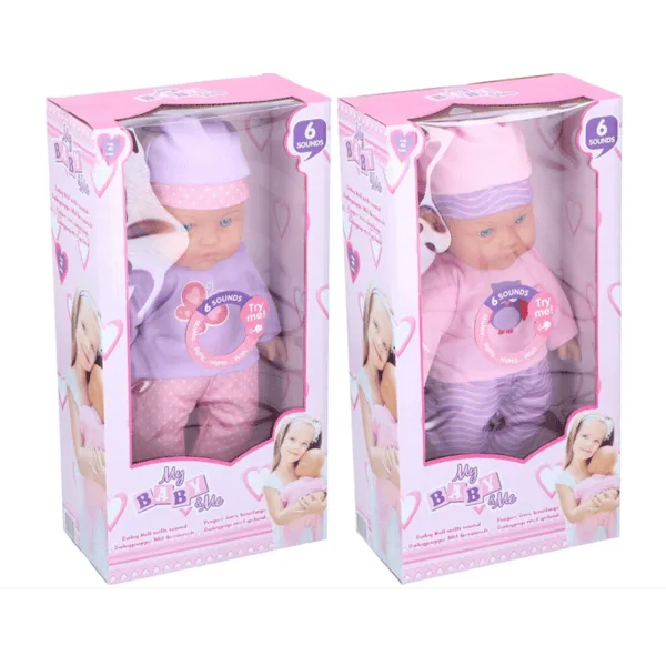 Babypop 41cm met 6 geluiden - Afbeelding 1