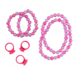 Eddy Toys Beautycase - prinsessen - 25 cm - roze - 19-delig - Afbeelding 5