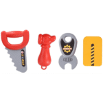 Eddy Toys Gereedschapskoffer - geel - 24 accessoires - Afbeelding 4