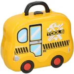 Eddy Toys Gereedschapskoffer - geel - 24 accessoires - Afbeelding 2