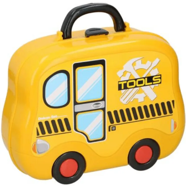 Eddy Toys Gereedschapskoffer - geel - 24 accessoires - Afbeelding 2