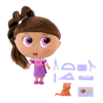 Eddy Toys Poppenset - Met Accessoires - 20x11x19cm - Schoolthema