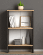 Boekenkast Caesar 2 vakken - Antraciet en bruin - Afbeelding 5