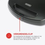 Bourgini 12.5010.01.00 Sandwich Maker XXL Black - Afbeelding 2